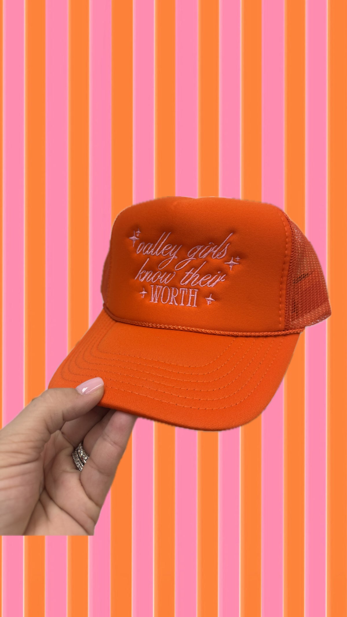 Valley Girls Know Their Worth Trucker Hat