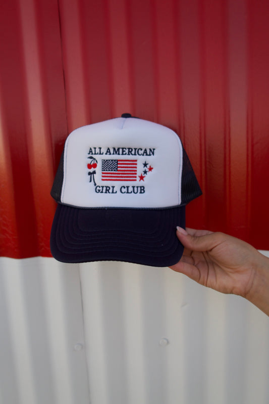 All American Girl Club Mesh Trucker Hat