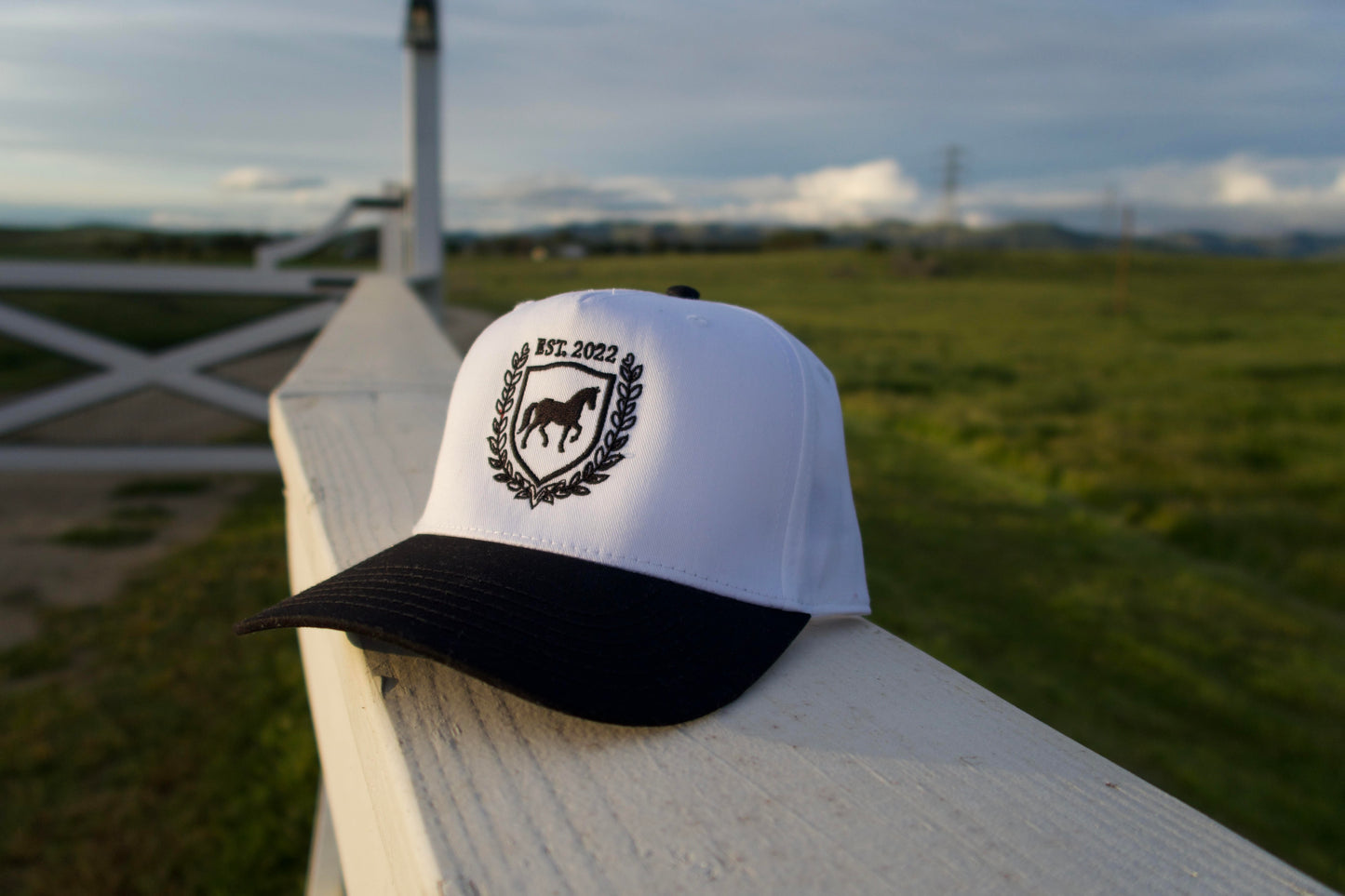 Black & White Stables Trucker Hat